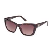 Cat-Eye Zonnebril voor Vrouwen Guess , Brown , Dames