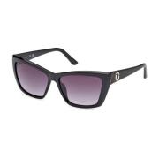 Cat-Eye Zonnebril voor Vrouwen Guess , Black , Dames