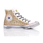 Handgemaakte Wit Goud Sneakers Converse , Multicolor , Dames