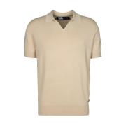 Gebreide Polo Zand Karl Lagerfeld , Beige , Heren