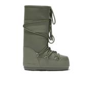 Icoon Rubber Khaki Laarzen Moon Boot , Green , Dames