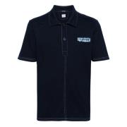 Geborduurd Jersey Polo Shirt C.p. Company , Blue , Heren
