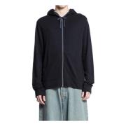 Vintage Terry Zip Hoodie Zwart James Perse , Black , Heren