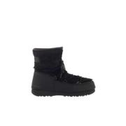 Zwarte Winterlaarzen met Lage Bont Moon Boot , Black , Dames