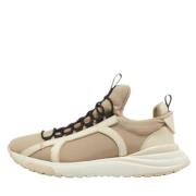 Pre-owned Fabric sneakers Salvatore Ferragamo Pre-owned , Beige , Here...