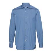 Katoenmix Shirt Barba , Blue , Heren