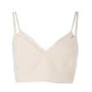 Beige Top met Verstelbare Bandjes Simona Corsellini , White , Dames