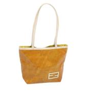 Pre-owned Leather totes Fendi Vintage , Yellow , Dames