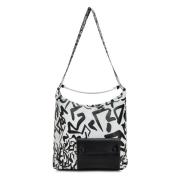 Stijlvolle Monochrome Handtas Cesare Gaspari , Black , Dames