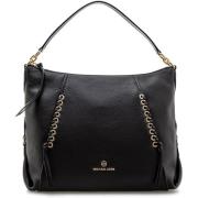 Zwarte Leren Shopper Tas SIA Michael Kors , Black , Dames