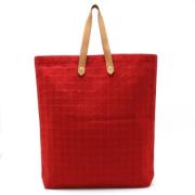 Pre-owned Fabric totes Hermès Vintage , Red , Dames
