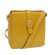 Pre-owned Leather shoulder-bags Versace Pre-owned , Yellow , Dames