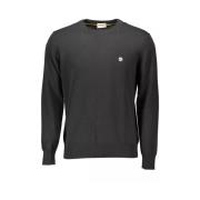 Zwarte Wollen Shirt - Trui met Lange Mouwen Timberland , Black , Heren