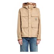 Field Jacket met Polartec Padding Moncler , Beige , Heren