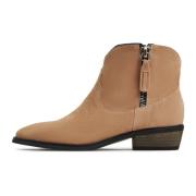 Luxe Leren Cowboy Laarzen - Bruin Cesare Gaspari , Brown , Dames