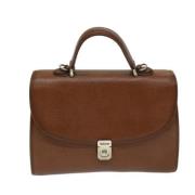 Pre-owned Leather shoulder-bags Burberry Vintage , Brown , Dames