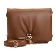 Bruine Gewatteerde Clutch Cesare Gaspari , Brown , Dames