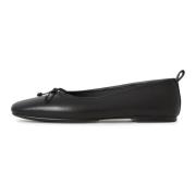 Luxe Leren Ballerina's - Zwart Cesare Gaspari , Black , Dames