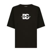 Zwarte T-shirts en Polos Dolce & Gabbana , Black , Heren