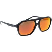 Stijlvolle Wedges Zonnebril Maui Jim , Black , Heren