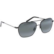 Stijlvolle zonnebril met lenzen Maui Jim , Black , Heren