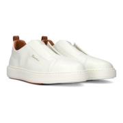 Witte Sneakers Santoni , White , Heren