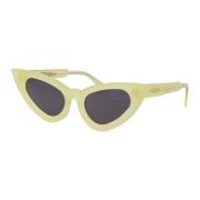 Stijlvolle zonnebril met Maske Y3 Kuboraum , Yellow , Unisex