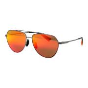 Waiwai Stijlvolle Zonnebril voor Zonnige Dagen Maui Jim , Gray , Heren