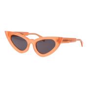 Stijlvolle zonnebril met Maske Y3 ontwerp Kuboraum , Orange , Dames