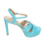 Blauwe Enkelband Sandalen Steve Madden , Blue , Dames