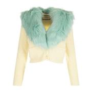 Witte Wol Kasjmier Cardigan Sweater Gucci , White , Dames