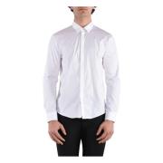 Stretch Poplin Slim Fit Overhemd Patrizia Pepe , White , Heren