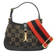 Pre-owned Denim handbags Gucci Vintage , Black , Dames
