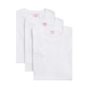 Witte Supima katoenen crewneck T-shirts (3-pack) Brooks Brothers , Whi...