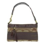 Pre-owned Canvas shoulder-bags Coach Pre-owned , Brown , Dames