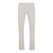 Stretch Katoenen Broek met Logodetail Jacob Cohën , White , Heren