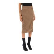 Midi Skirts Marine Serre , Beige , Dames