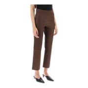 Cropped Trousers By Herenne Birger , Brown , Dames