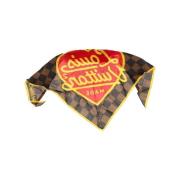 Pre-owned Silk scarves Louis Vuitton Vintage , Multicolor , Heren