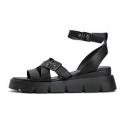 Luxe Platform Sandalen Cesare Gaspari , Black , Dames