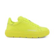 Leren Sneakers voor Dames Lente/Zomer Love Moschino , Yellow , Dames