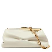 Pre-owned Leather clutches Jimmy Choo Pre-owned , White , Dames