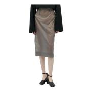 Rok met schelpweefsel Zichtbare naden Italië Maison Margiela , Gray , ...