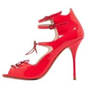 Pre-owned Leather sandals Sophia Webster Pre-owned , Red , Dames