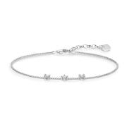 925 Zilveren Armband met Witte Zirkonia Thomas Sabo , Gray , Dames