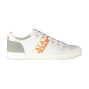Witte Vetersneakers met Contrastdetails Napapijri , White , Heren