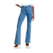 High Rise Flare Jeans - Globetrotter Moon Etro , Blue , Dames