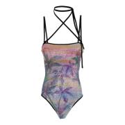 Multicolor Monokini Badpak F**k , Multicolor , Dames