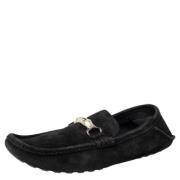 Pre-owned Suede flats Gucci Vintage , Black , Heren