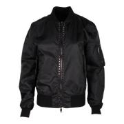 Pre-owned Nylon outerwear Valentino Vintage , Black , Dames